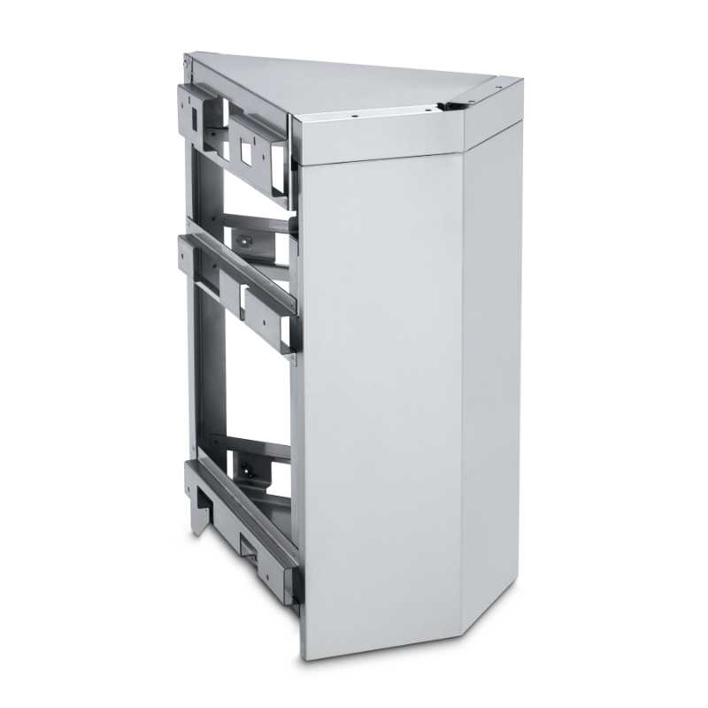 Crown Verity Infinite Series, 45-degree corner cabinet, modular outdoor kitchen, corner module, stainless steel