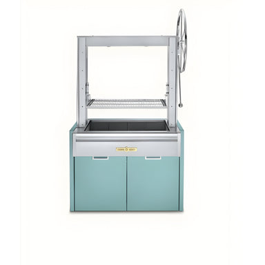 Crown Verity Argentinian Grill, front view, Grotto Turquoise colour