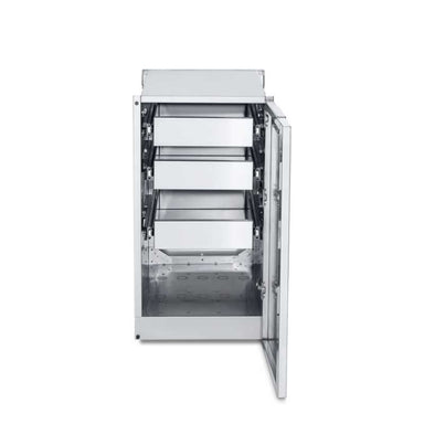 Crown Verity, Infinite Series, Cabinet Module, 3 drawers, door open, front view