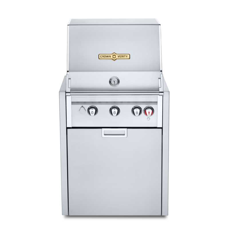 Crown Verity Infinite Series, Modular Outdoor Kitchen, 24 inch grill module, stainless steel