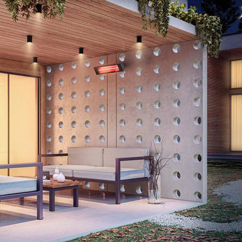 Dimplex DIR Series Outdoor Indoor Electric Infrared Heater, black, outdoor living image