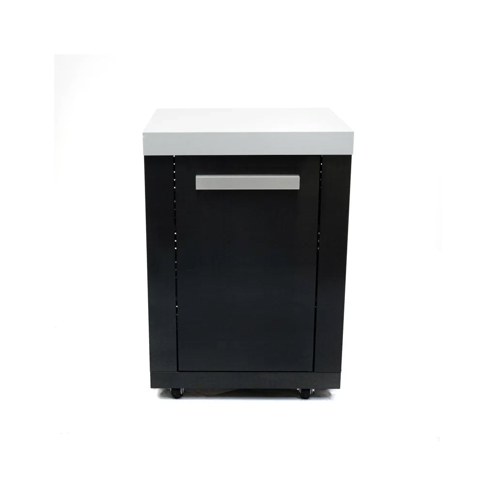 Mont Alpi Extension Cabinet Black Stainless Steel