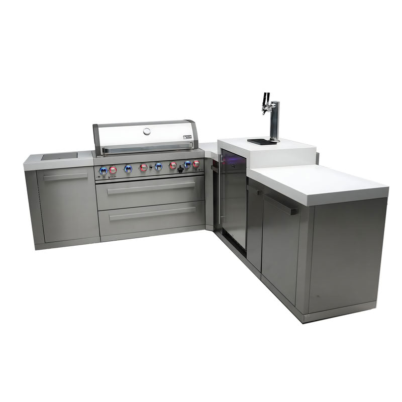 Mont Alpi 805 Island 90 Degree Corner and Kegerator Outdoor Kitchen
