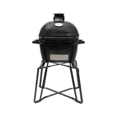 Primo oval junior grill, front view in cradle