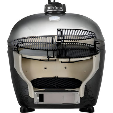 Primo JR 200 ceramic grill, cross section view