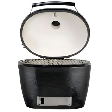 Primo XL Oval, lid open, all in one kit