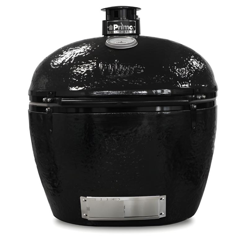 Primo Oval XX-Large Charcoal Ceramic Kamado Grill Front View Kamado Only