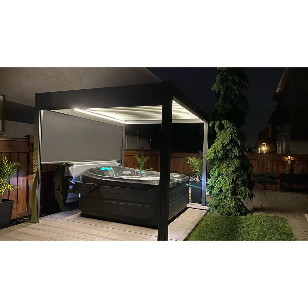 Lousol Aluminum Pergola with Louvered Roof 10x12 Kit