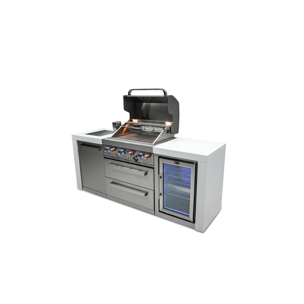 Mont Alpi 400 Deluxe Island with Fridge Cabinet Outdoor Kitchen