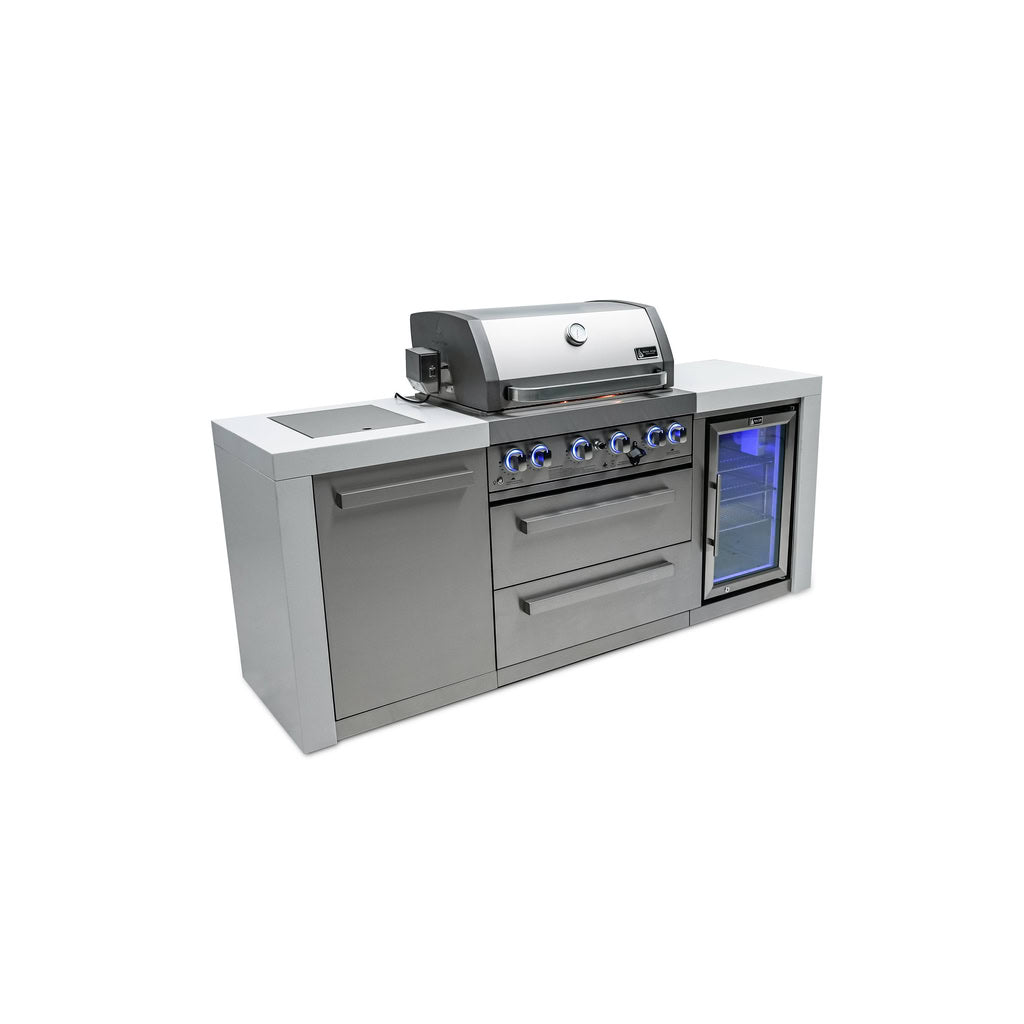 Mont Alpi 400 Deluxe Island with Fridge Cabinet Outdoor Kitchen
