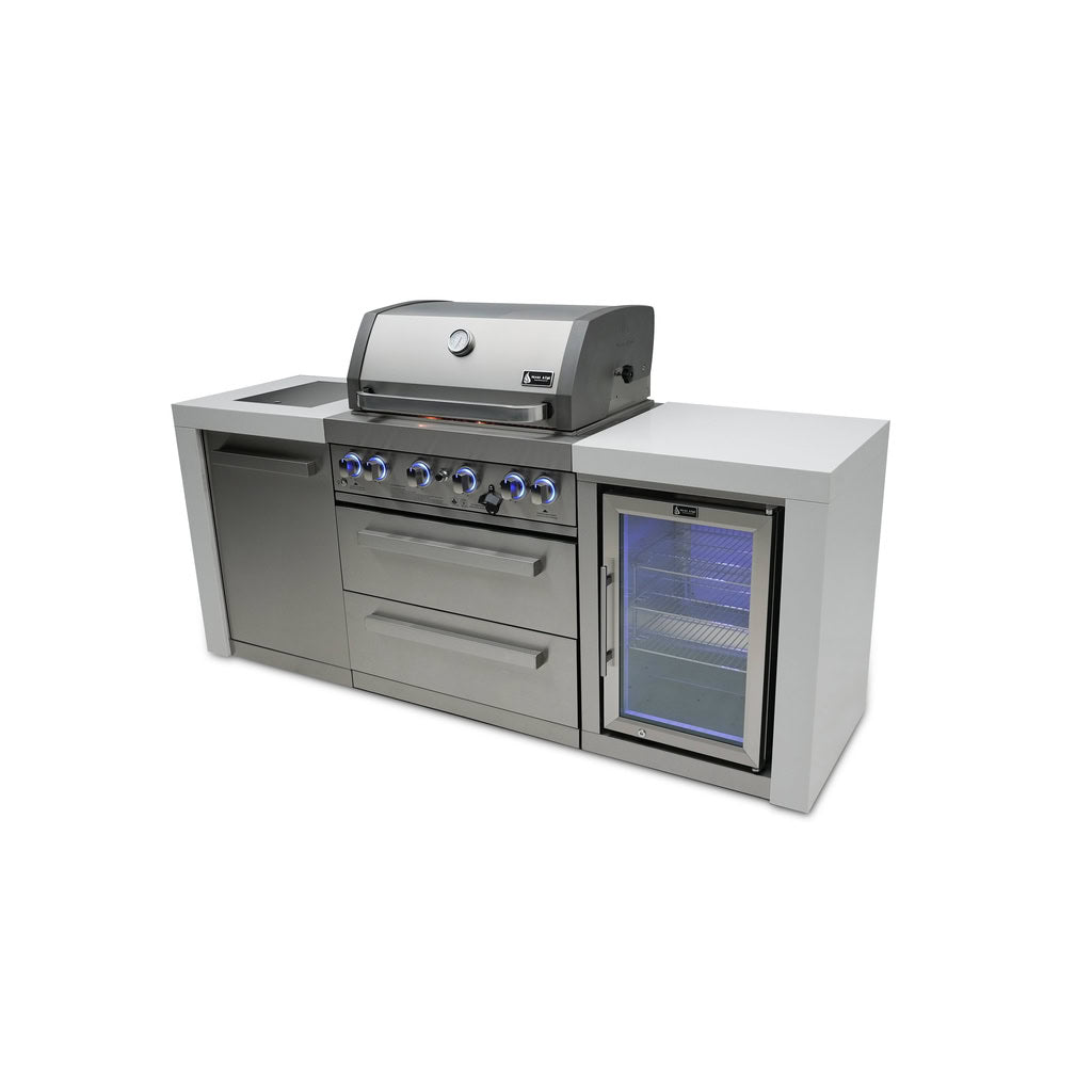 Mont Alpi 400 Deluxe Island with Fridge Cabinet Outdoor Kitchen