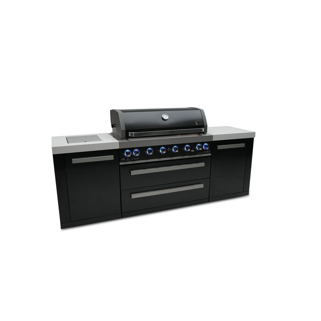 Mont Alpi 805 Black Stainless Steel Island Outdoor Kitchen
