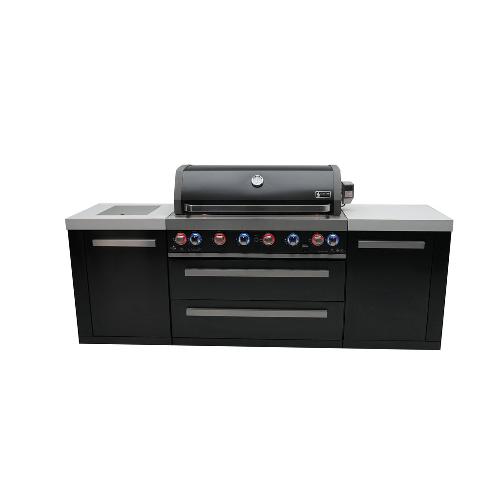 Mont Alpi 805 Black Stainless Steel Island Outdoor Kitchen