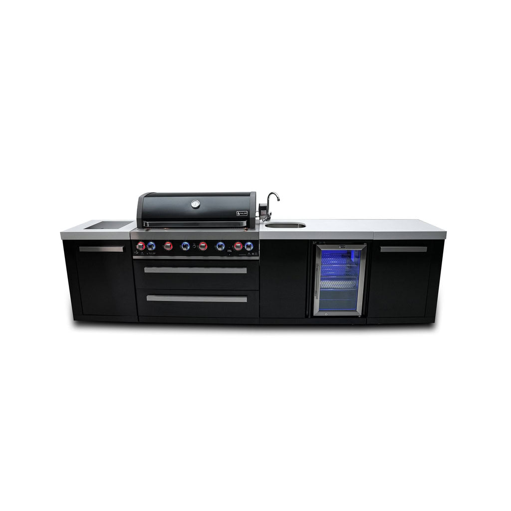Mont Alpi 805 Black Stainless Steel Island Beverage Center Outdoor Kitchen