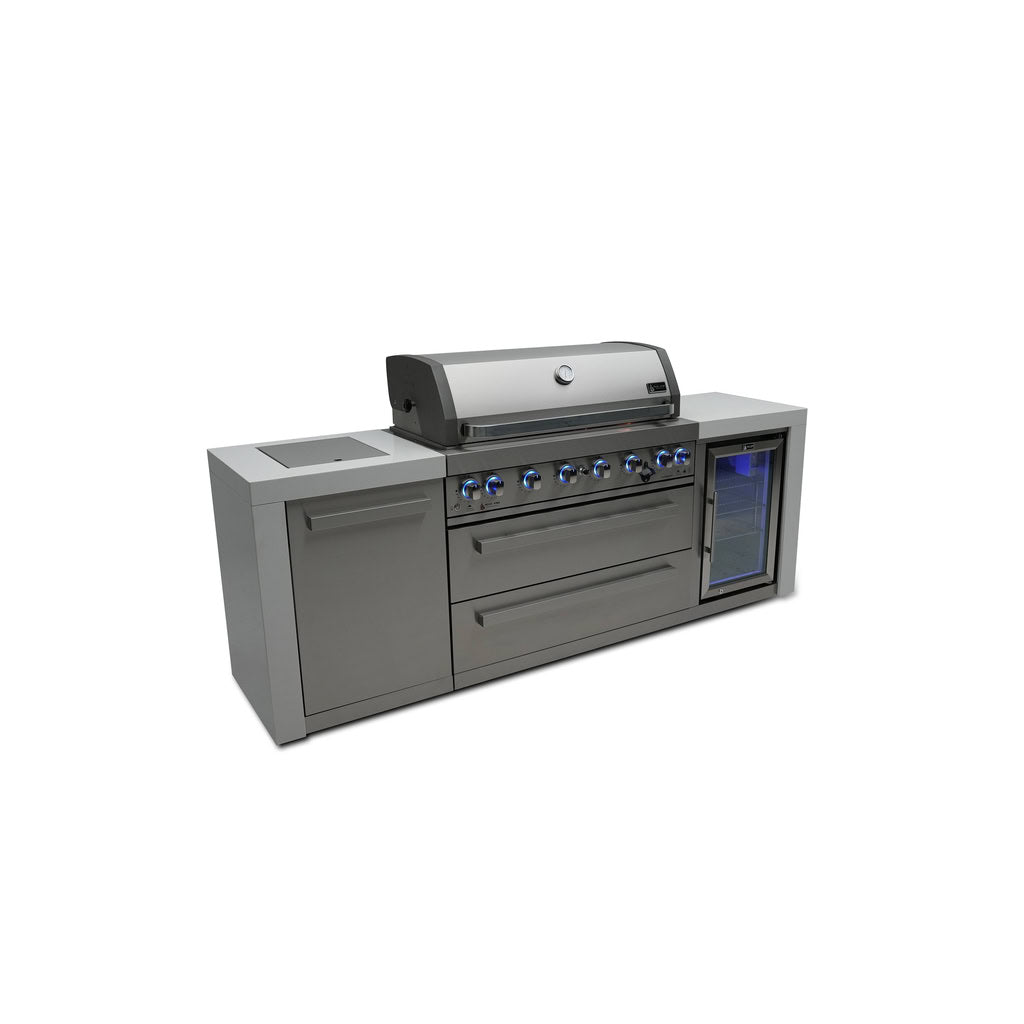 Mont Alpi 805 Deluxe Island with Fridge Cabinet Outdoor Kitchen