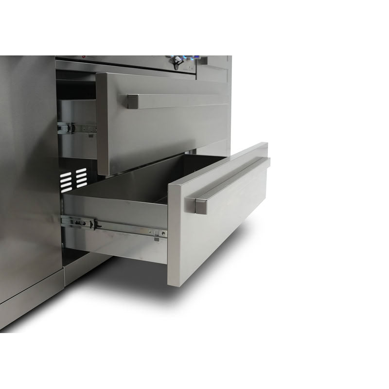 Mont Alpi 805 Island 90 Degree Corner and Beverage Center Outdoor Kitchen