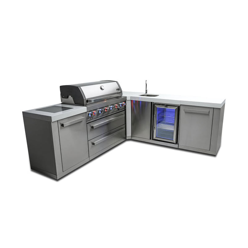 Mont Alpi 805 Island 90 Degree Corner and Beverage Center Outdoor Kitchen