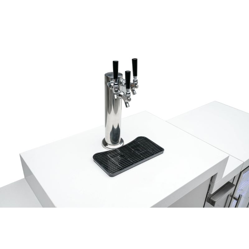 Mont Alpi 805 Island 90 Degree Corner Kegerator and Beverage Center Outdoor Kitchen