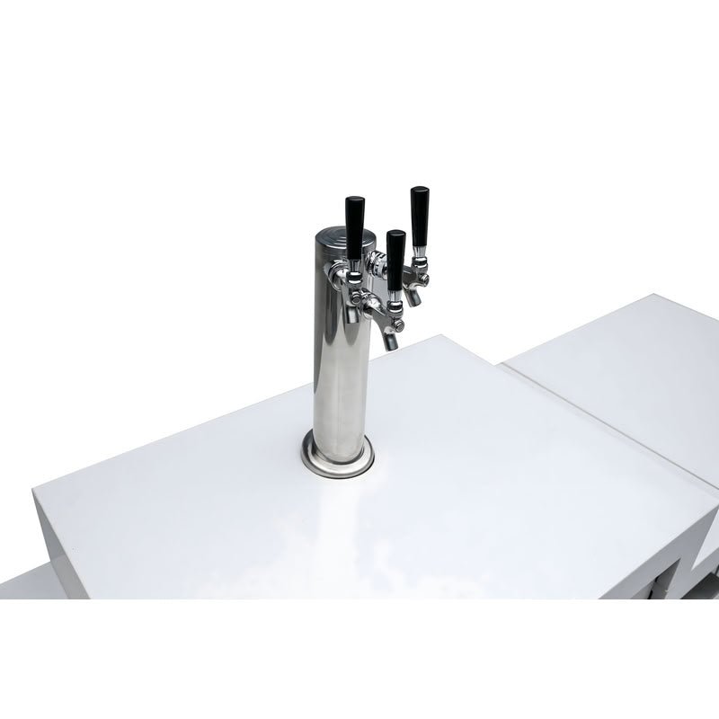 Mont Alpi 805 Island 90 Degree Corner and Kegerator Outdoor Kitchen