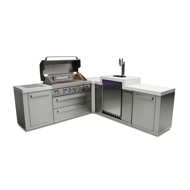 Mont Alpi 805 Island 90 Degree Corner and Kegerator Outdoor Kitchen