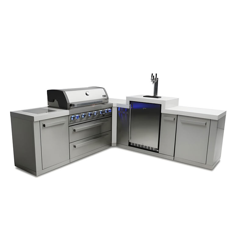Mont Alpi 805 Island 90 Degree Corner and Kegerator Outdoor Kitchen