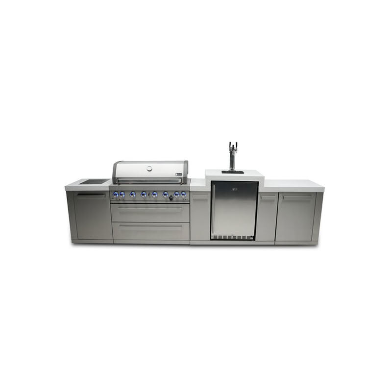 Mont Alpi 805 Island with Kegerator Outdoor Kitchen