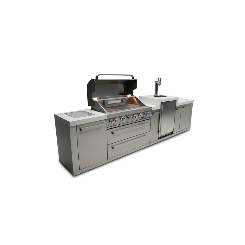 Mont Alpi 805 Island with Kegerator Outdoor Kitchen