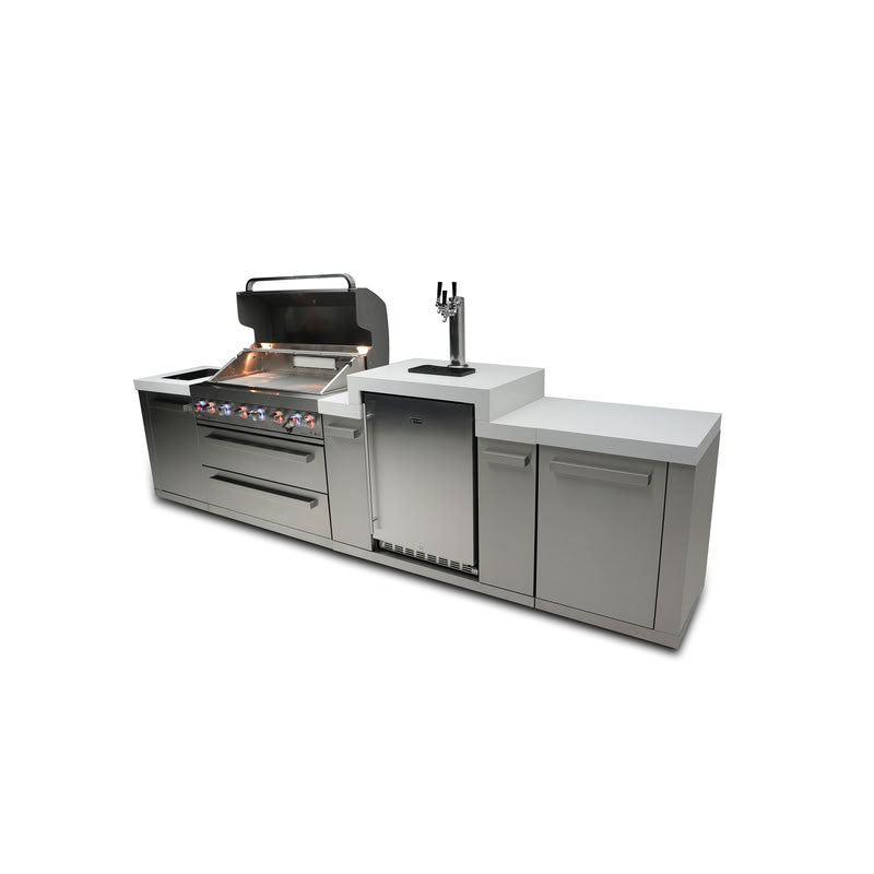 Mont Alpi 805 Island with Kegerator Outdoor Kitchen