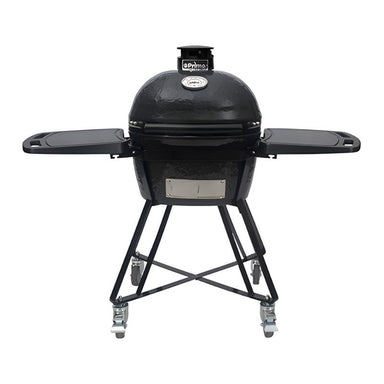 Primo oval junior grill, front view in cradle