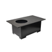 Jackson Grills Mountains West Fire Coffee Table featuring a flush centre fire pit opening.