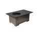 Jackson Grills Mountains West Fire Coffee Table showing the open fire pit cavity without accessories installed.