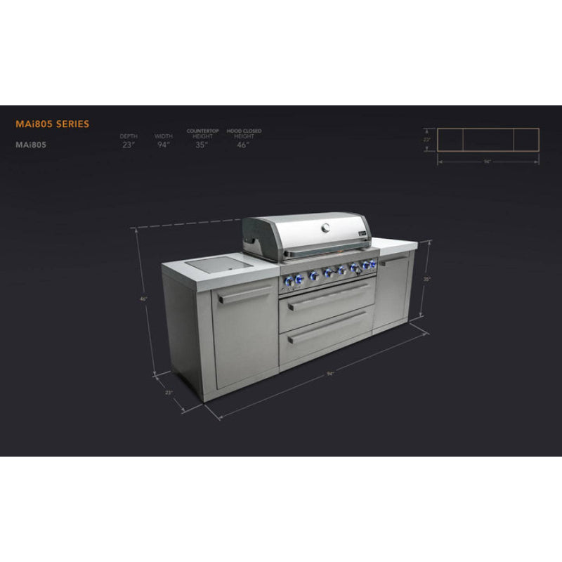 Mont Alpi 805 Island Outdoor Kitchen